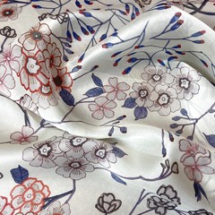 органза итальянская цветочный принт