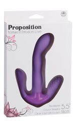 Фиолетовый стимулятор g-точки с дополнительными отростками PROPOSITION G-SPOT STIMULATOR - 