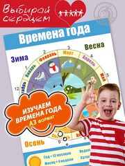 Плакат обучающий "Времена года"