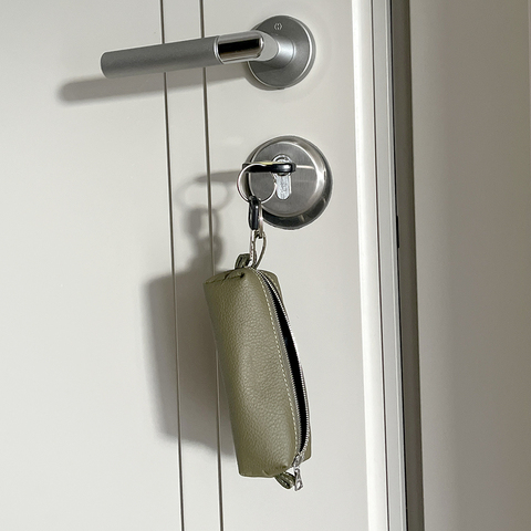 Ключница Coffre из кожи теленка зеленого цвета