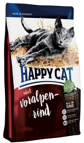 купить Happy Cat Adult Voralpen-rind сухой корм для взрослых кошек с альпийской говядиной