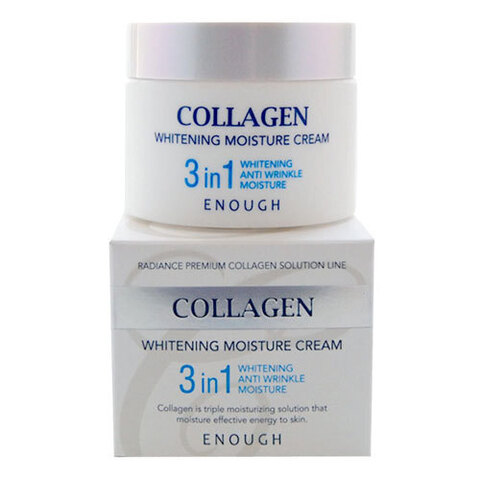 Enough Collagen 3in1 Whitening Moisture Cream - Крем для лица увлажняющий с коллагеном 3в1