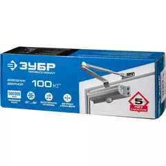 ЗУБР до 100 кг, цвет коричневый, дверной доводчик, Профессионал (37912-100)