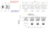 Remer N98D3PBG Встраиваемый смеситель для ванны душа на 3 выхода, с керамическим дивертором. Возможна вертикальная и горизонтальная установка