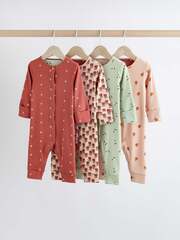 Комбинезон / Cлип для малышей Next B42-918, 4 шт., Зеленый, Красный