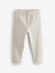 Легинсы с рюшами для девочки Next 492-797, Светло-серый