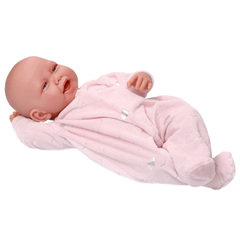 Munecas Antonio Juan Кукла младенец Паула в розовом, 40 см, мягконабивная (33112)