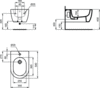 Ideal Standard T375001 BLEND CURVE Подвесное биде с крепежом TT0299598 , белый(271869)