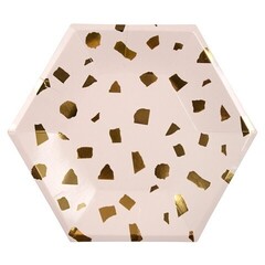 Тарелки большие "Pink Terazzo" 8 шт.