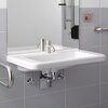 Раковина Geberit Renova Comfort Square, безбарьерная: B=65см, T=55см, Отверстие под смеситель=По центру, Перелив=Без, Белый