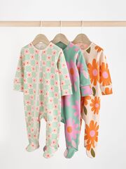 Комбинезон / Cлип для малышей Next B47-269, 3 шт., Зеленый, Бежевый