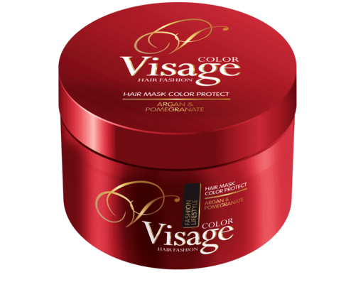 Питательная маска для окрашенных волос, Visage Hair Mask Color Protect, 500 мл