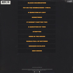 Виниловая пластинка. Depeche Mode - Black Celebration