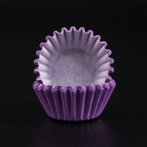 Капсулы бумажные для конфет Фиолетовые 35*23 мм, 1000 шт