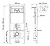 Berges Novum F5 040255 Инсталляция для унитаза с клавишей, клавиша чёрная