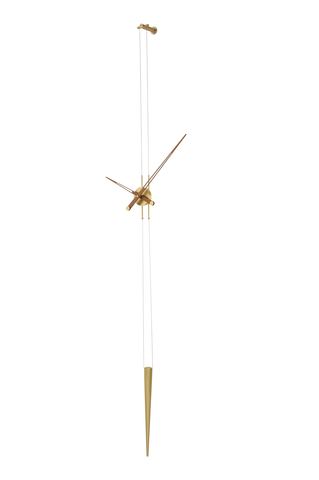 Часы Nomon PENDULO GOLD N  (основа - полированная латунь/стрелки - венге, маятник - латунь) D=74см, H-max.=400см