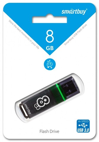 SmartBuy / 8GB USB Flash 3.0 серия Glossy / серый