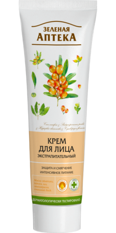 Krem \ Cream \ Крем для лица Зеленая аптека Экстрапитательный 100 мл