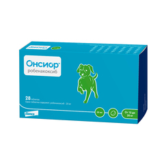 Elanco Онсиор Препарат,облегчающий боль у собак 20 мг (10-20кг)