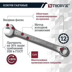 Thorvik UTS0077/12 Набор инструмента универсальный 1/4