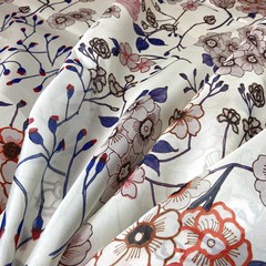 шелк органза италия с цветами