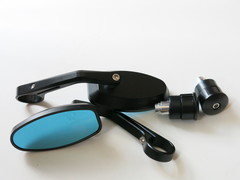 Зеркала в руль мотоцикла чёрные