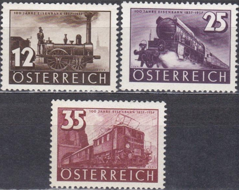 1937 646-8 **MNH