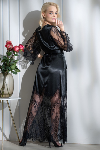 Пеньюар Anetta 7259 чёрный Mia-Amore