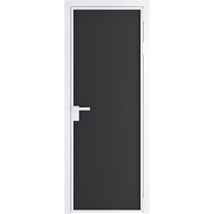 Алюминиевая дверь 1AP вайт блэк элегант