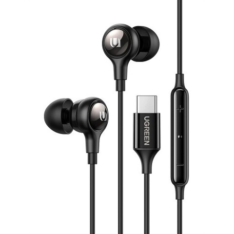 Наушники UGREEN EP105 (35754) In-Ear Earphones Type-C, черный