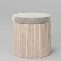 Пуф Эклипс (беленый дуб), 50x50x50 см