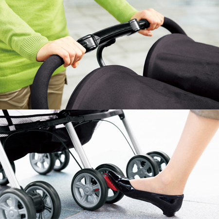 COMBI - детская прогулочная коляска для двойни «Spazio Duo»