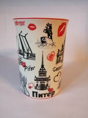 Кружка фарфор 300 мл с видами Петербурга