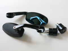 Зеркала в руль мотоцикла чёрные