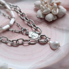 Замочек карабин 17 мм родиевое покрытие, З117