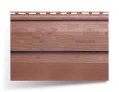 Сайдинг «Kanada Плюс» панель красно-коричневая Т-01 (3,66х0,23м)