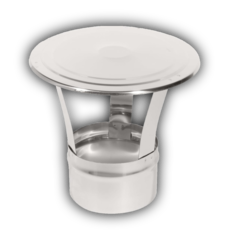 Зонт дымохода для вертикальной системы D80 нержавейка