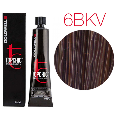 Goldwell Topchic 6BKV (лилово-коричневый) - Стойкая крем-краска