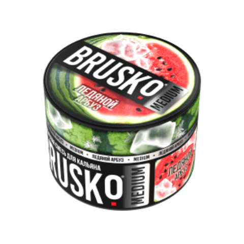 Бестабачная смесь для кальяна BRUSKO 50г MEDIUM - Ледяной Арбуз