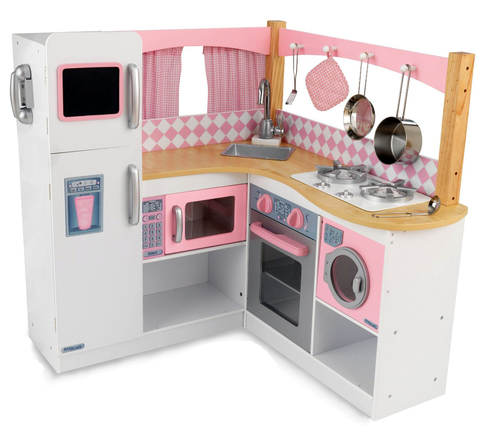 KidKraft Изысканный уголок Grand Gourmet Corner Kitchen - большая угловая детская кухня 