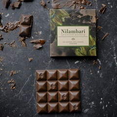 Шоколад Nilambari на кэробе темный без сахара, 65 г