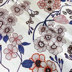 фото органза с синими цетами