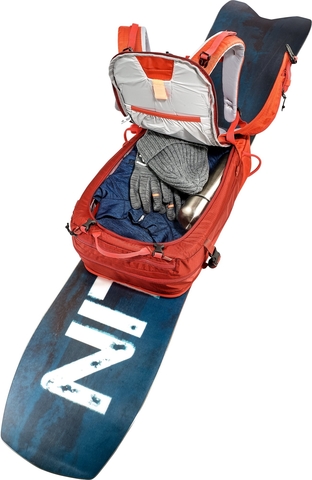 Картинка рюкзак для сноуборда Deuter freerider 30 papaya-lava - 9