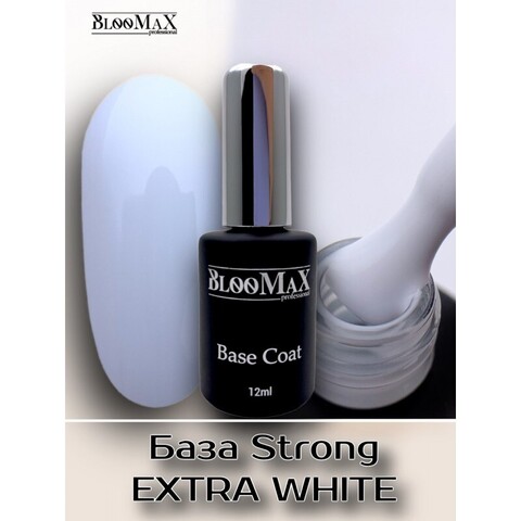 BlooMaX Жесткая база Strong White, 12мл