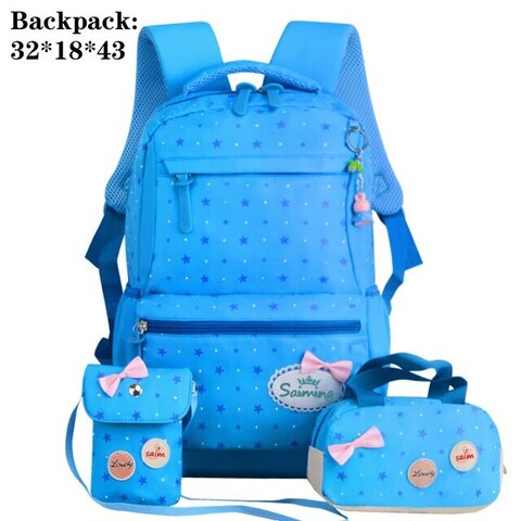 Çanta \ Bag \ Рюкзак Saiming light blue stars