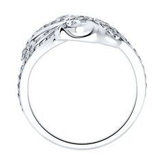 94013822 - Кольцо ЗМЕЯ из серебра с фианитами