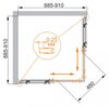 Душевой уголок Cezares STYLUS-O-M-A-2 STYLUS-O-M-A-2-90-C-Cr