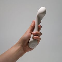 Серый вибростимулятор точки G Mirage - 17,8 см. - 