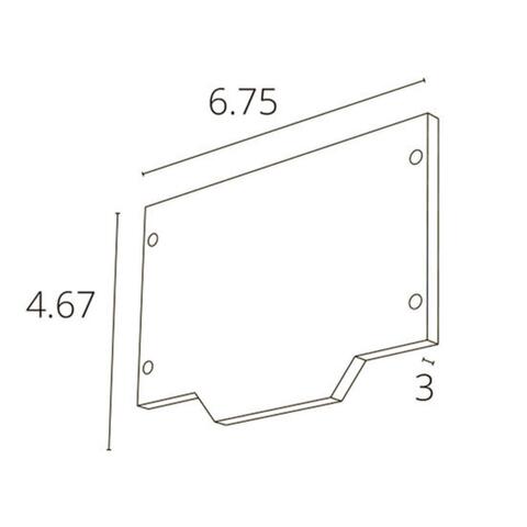 Внешняя заглушка для магнитного шинопровода для натяжного потолка Arte Lamp LINEA-ACCESSORIES A483206E