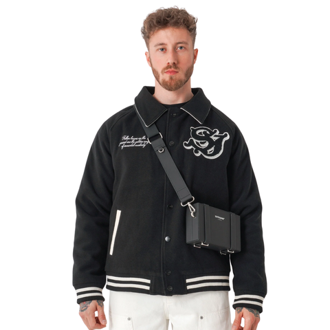 Shoulder Logo Bag Black